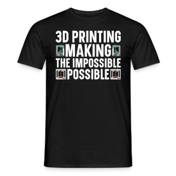 3D Drucker Filament 3D Drucken 3D Druck 3D Printer - Männer T-Shirt - Schwarz - Vorne - AI Model Male 178 light (178cm)