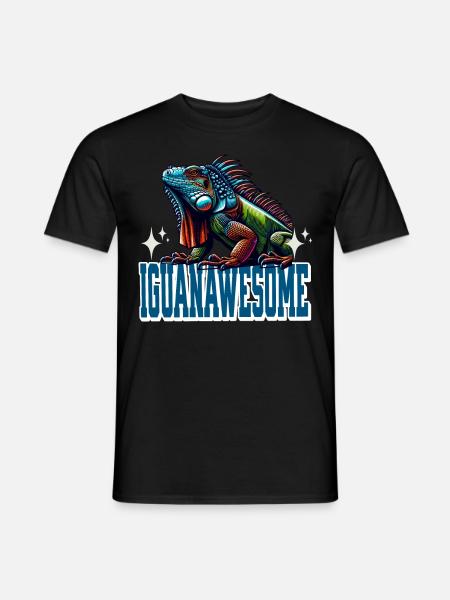 Iguana - Men's T-Shirt - black