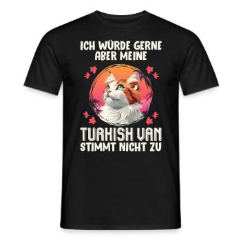 Kat mor ville elske, men min tyrkiske varevogn - Mænd T-shirt - sort - Foran - AI Model Male 178 light (178cm)