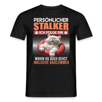 Tyrkisk varevogn PERSONLIG STALKER JEG FØLGER DIG - Mænd T-shirt - sort - Foran - AI Model Male 178 light (178cm)