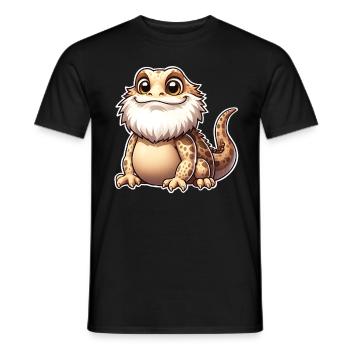 Bearded dragons - Men's T-Shirt - black - Front - AI Model Male 178 light (178cm)