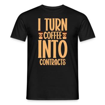 Agent immobilier Courtier immobilier Agent immobilier Agent immobilier - T-shirt homme - noir - Devant - AI Model Male 178 light (178cm)