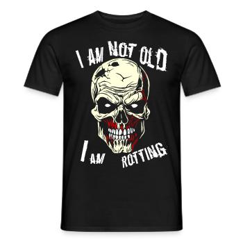Zombie - Je ne suis pas vieux - T-shirt homme - noir - Devant - AI Model Male 178 light (178cm)