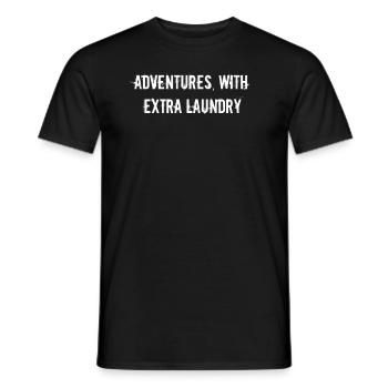 Randonnée - Aventures, avec blanchisserie supplémentaire - T-shirt homme - noir - Devant - AI Model Male 178 light (178cm)