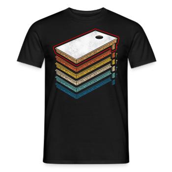 Cornhole Team Bean Bag Player - Männer T-Shirt - Schwarz - Vorne - AI Model Male 178 light (178cm)