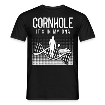 Cornhole Team Bean Bag Player - Männer T-Shirt - Schwarz - Vorne - AI Model Male 178 light (178cm)