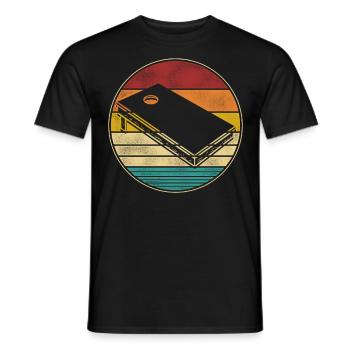 Cornhole Team Bean Bag Player - Männer T-Shirt - Schwarz - Vorne - AI Model Male 178 light (178cm)