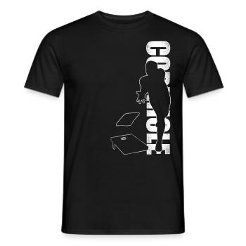 Cornhole Team Bean Bag Player - Männer T-Shirt - Schwarz - Vorne - AI Model Male 178 light (178cm)
