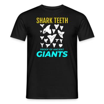 Haifischzähne Sammler Fossilienjagd Paläontologie - Männer T-Shirt - Schwarz - Vorne - AI Model Male 178 light (178cm)