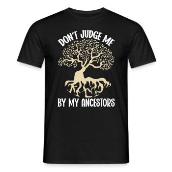 Généalogie Généalogies Généalogie Généalogie - T-shirt homme - noir - Devant - AI Model Male 178 light (178cm)