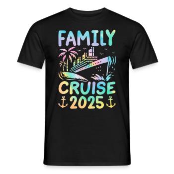 Family Cruise 2025 - Männer T-Shirt - Schwarz - Vorne - AI Model Male 178 light (178cm)