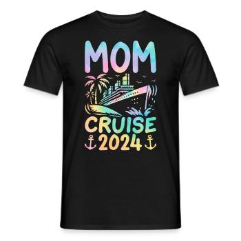 Mom Cruise 2024 - Men's T-Shirt - black - Front - AI Model Male 178 light (178cm)