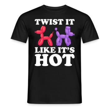Balloon Twister Ballonkünstler Ballontiere - Männer T-Shirt - Schwarz - Vorne - AI Model Male 178 light (178cm)
