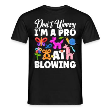 Ballon Twister Ballon Artiste Ballon Animaux - T-shirt homme - noir - Devant - AI Model Male 178 light (178cm)