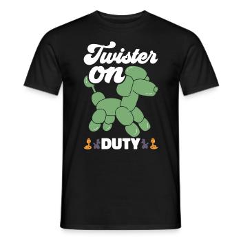 Balloon Twister Ballonkünstler Ballontiere - Männer T-Shirt - Schwarz - Vorne - AI Model Male 178 light (178cm)