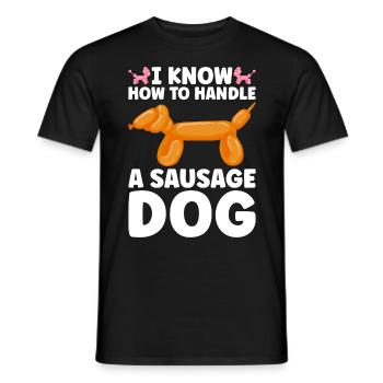 Balloon Twister Ballonkünstler Ballontiere - Männer T-Shirt - Schwarz - Vorne - AI Model Male 178 light (178cm)