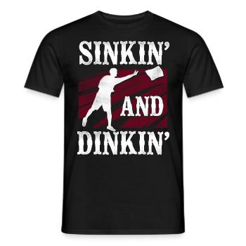 Cornhole Team Bean Bag Player - Männer T-Shirt - Schwarz - Vorne - AI Model Male 178 light (178cm)