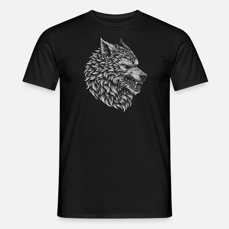 Werewolf Face - Männer T-Shirt - Schwarz