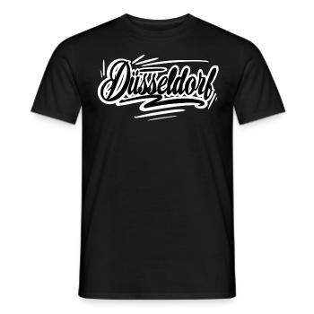Dusseldorf - T-shirt homme - noir - Devant - AI Model Male 178 light (178cm)