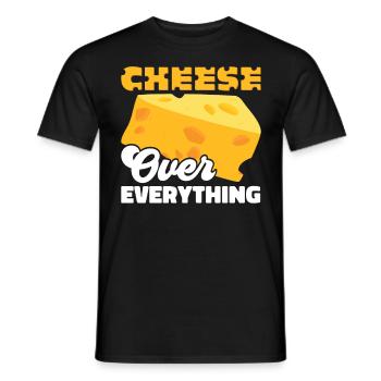 Käser Molkerei Käsemacher Milchtechnologe Käse - Männer T-Shirt - Schwarz - Vorne - AI Model Male 178 light (178cm)