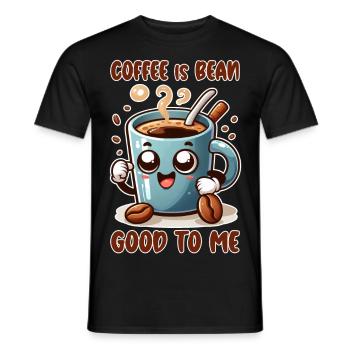Le café est bon pour moi - T-shirt homme - noir - Devant - AI Model Male 178 light (178cm)
