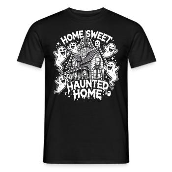 Gruseliges Halloween Spukhaus - Männer T-Shirt - Schwarz - Vorne - AI Model Male 178 light (178cm)