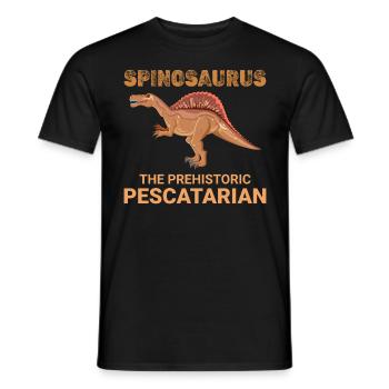 Spinosaurus Dinosaure Dino Paléontologue Fossile - T-shirt homme - noir - Devant - AI Model Male 178 light (178cm)