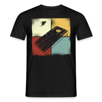 Cornhole Team Bean Bag Player - Männer T-Shirt - Schwarz - Vorne - AI Model Male 178 light (178cm)