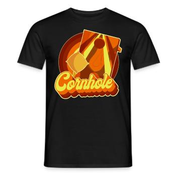 Cornhole Team Bean Bag Player - Männer T-Shirt - Schwarz - Vorne - AI Model Male 178 light (178cm)