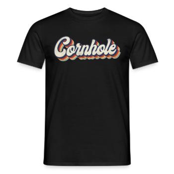 Cornhole Team Bean Bag Player - Männer T-Shirt - Schwarz - Vorne - AI Model Male 178 light (178cm)