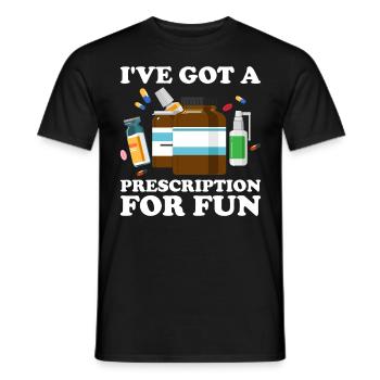 Pharmaceutical Assistant Pharmacy Technician - Men's T-Shirt - black - Front - AI Model Male 178 light (178cm)