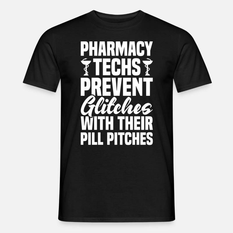 phPharmaceutical Assistant Pharmacy Technician - Men’s T-shirt - black