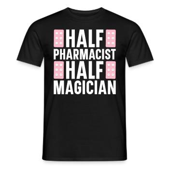 Pharmaceutical Assistant Pharmacy Technician - Men's T-Shirt - black - Front - AI Model Male 178 light (178cm)