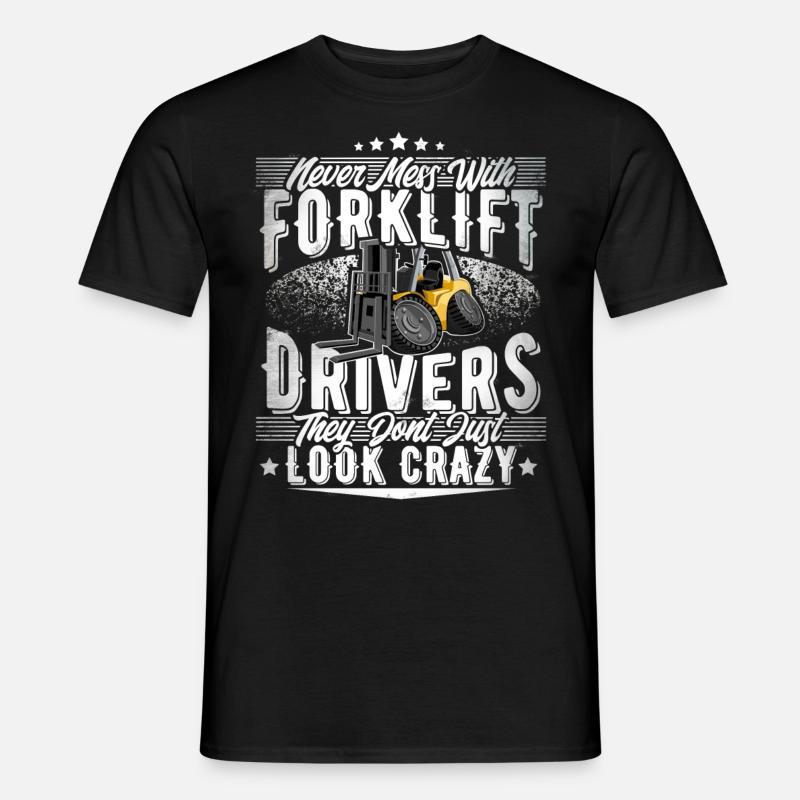 Staplerfahrer - Männer T-Shirt - Schwarz