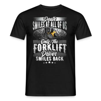 Staplerfahrer - Männer T-Shirt - Schwarz - Vorne - AI Model Male 178 light (178cm)