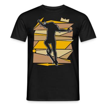 Skater Skateboard - T-shirt homme - noir - Devant - AI Model Male 178 light (178cm)