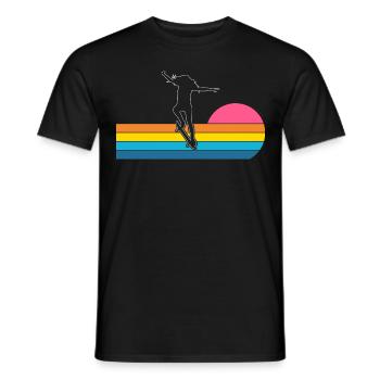 Skater Skateboard - T-shirt homme - noir - Devant - AI Model Male 178 light (178cm)