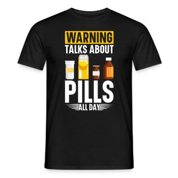 Assistant Pharmaceutique Pharmacy Tech - T-shirt homme - noir - Devant - AI Model Male 178 light (178cm)