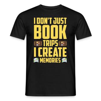 Commis au tourisme Agence de voyages - T-shirt homme - noir - Devant - AI Model Male 178 light (178cm)