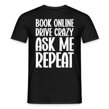 Commis au tourisme Agence de voyages - T-shirt homme - noir - Devant - AI Model Male 178 light (178cm)
