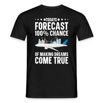 Commis au tourisme Agence de voyages - T-shirt homme - noir - Devant - AI Model Male 178 light (178cm)