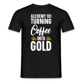 Orfèvre Fabricant de bijoux en or Bijoux en or - T-shirt homme - noir - Devant - AI Model Male 178 light (178cm)