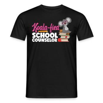 School Counselor Koala Koala-Fied - Männer T-Shirt - Schwarz - Vorne - AI Model Male 178 light (178cm)