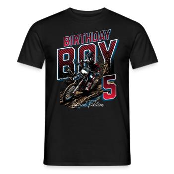 5e anniversaire de motocross - T-shirt homme - noir - Devant - AI Model Male 178 light (178cm)