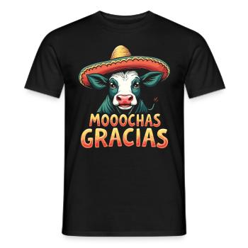 Kühe Muh Kuh Moo Rindvieh Milchkuh Milchbauer - Männer T-Shirt - Schwarz - Vorne - AI Model Male 178 light (178cm)