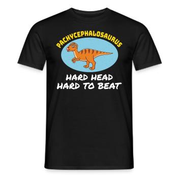 Pachycephalosaurus Dinosaurier Dino Paläontologe - Männer T-Shirt - Schwarz - Vorne - AI Model Male 178 light (178cm)