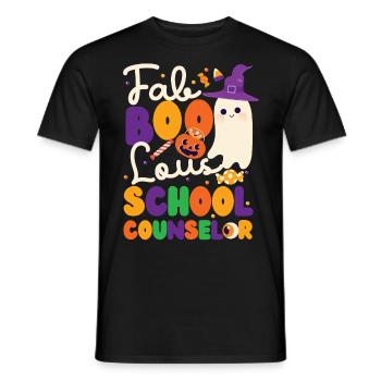 Conseiller scolaire Halloween Ghost - T-shirt homme - noir - Devant - AI Model Male 178 light (178cm)