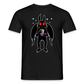 Mothman Bubble Tea - Men's T-Shirt - black - Front - AI Model Male 178 light (178cm)