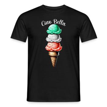 Ciao Bella - T-shirt homme - noir - Devant - AI Model Male 178 light (178cm)