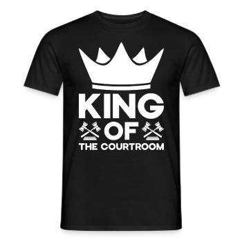 Lawyer Lawyer Court Public Prosecutor - Men's T-Shirt - black - Front - AI Model Male 178 light (178cm)